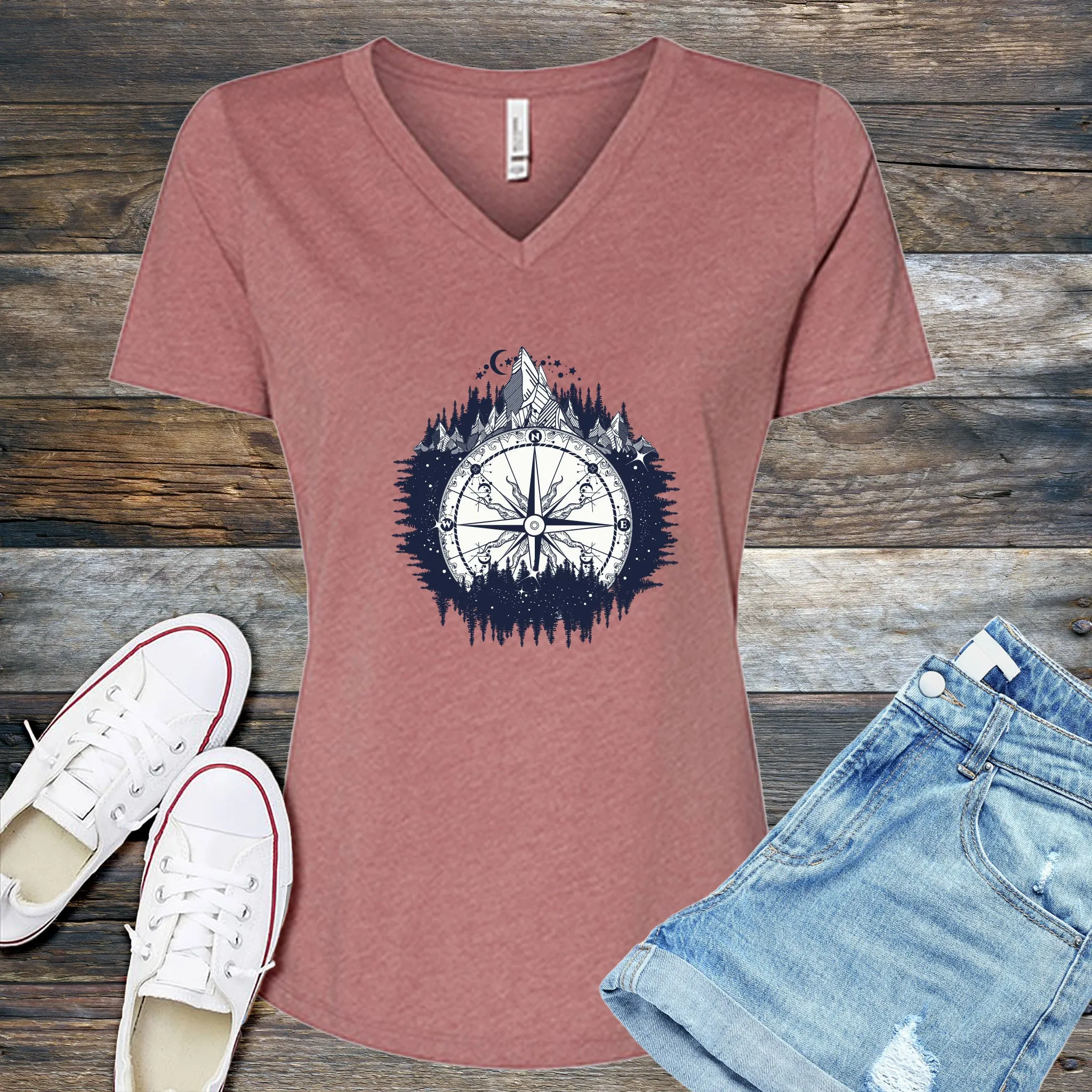 Adventure Compass V-Neck