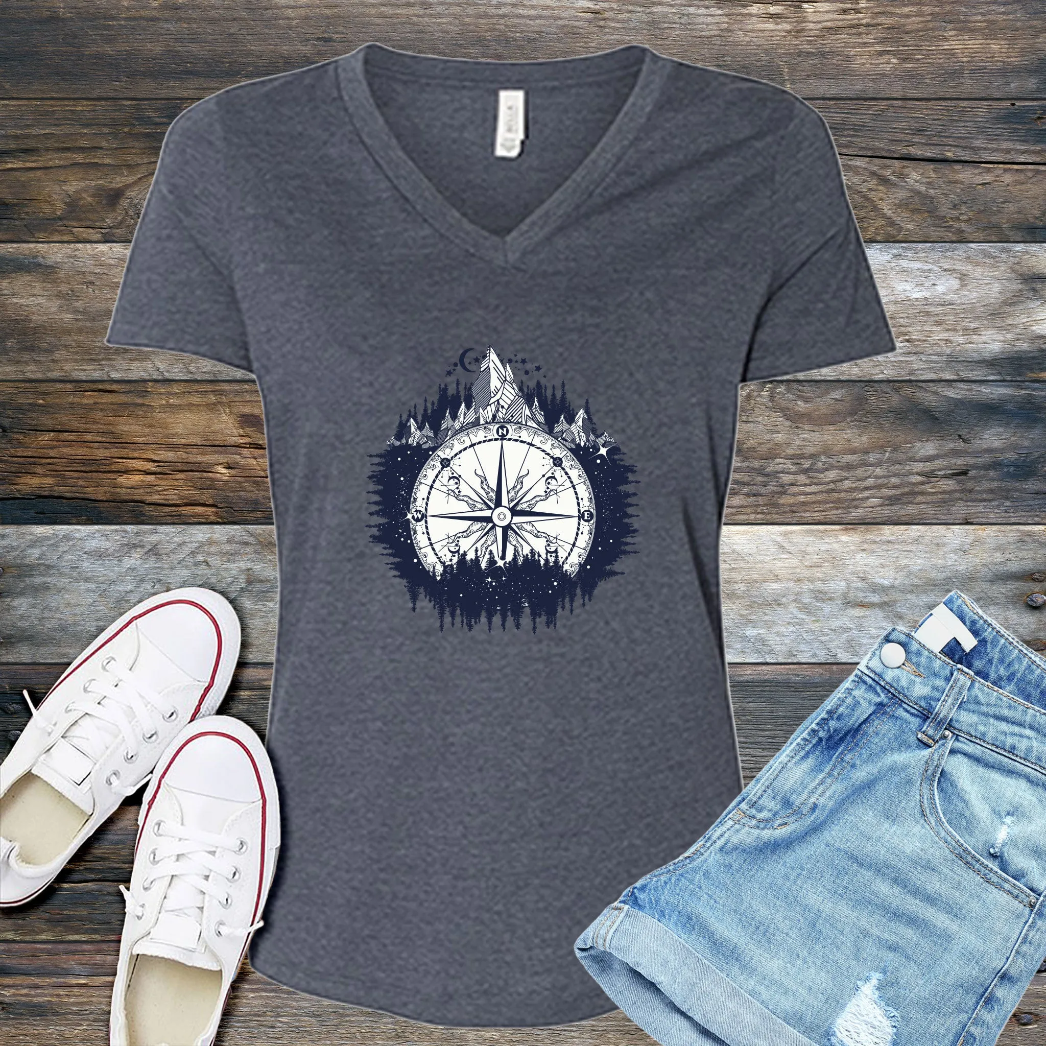 Adventure Compass V-Neck