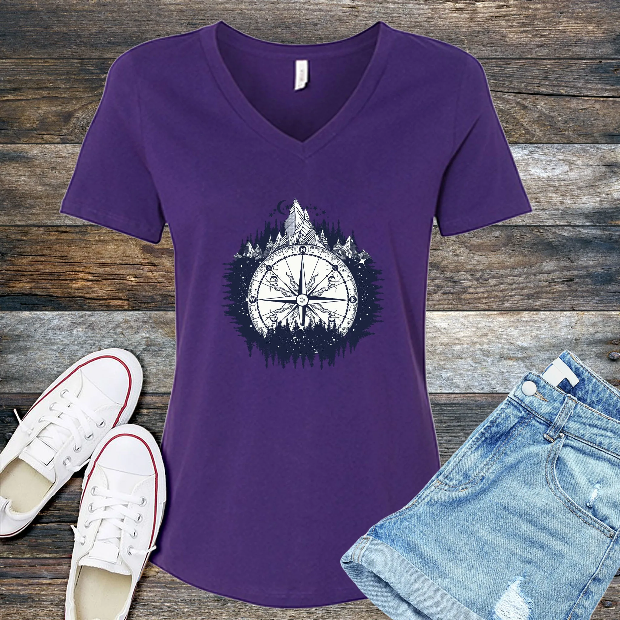 Adventure Compass V-Neck