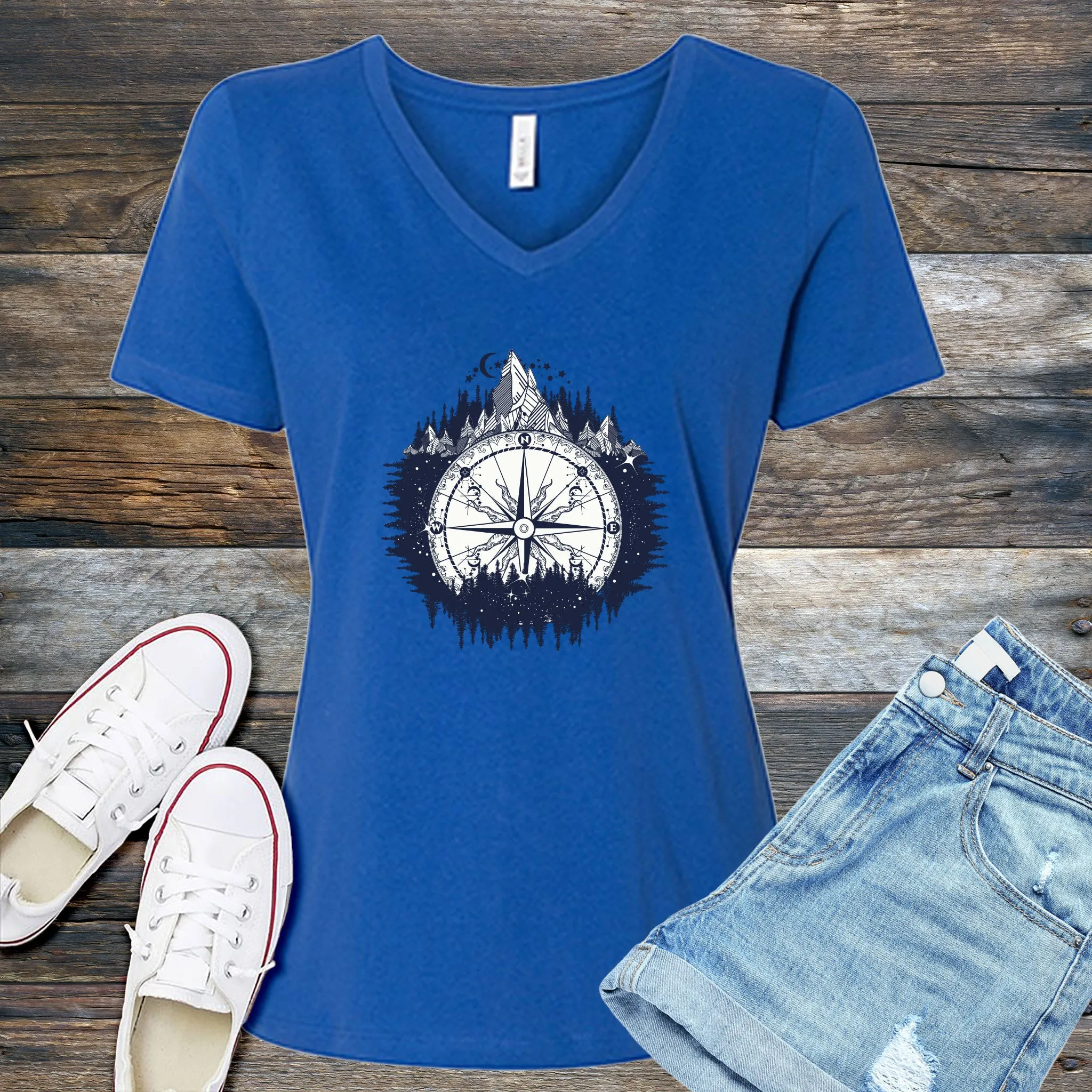 Adventure Compass V-Neck
