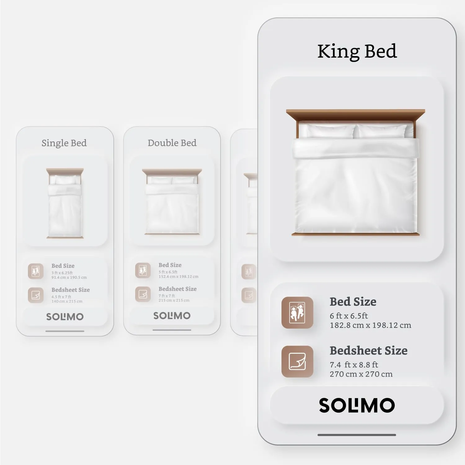 Amazon Brand - Solimo Polyester Elastic Fitted King Bedsheet with 2 Pillow Covers |120 GSM (Peach), 144 TC