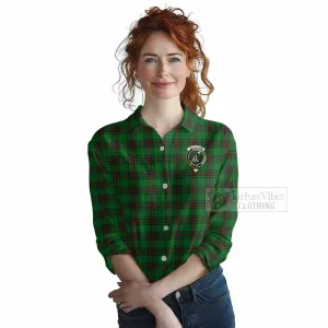 Anstruther Tartan Women's Casual Shirt with Family Crest DNA In Me Style