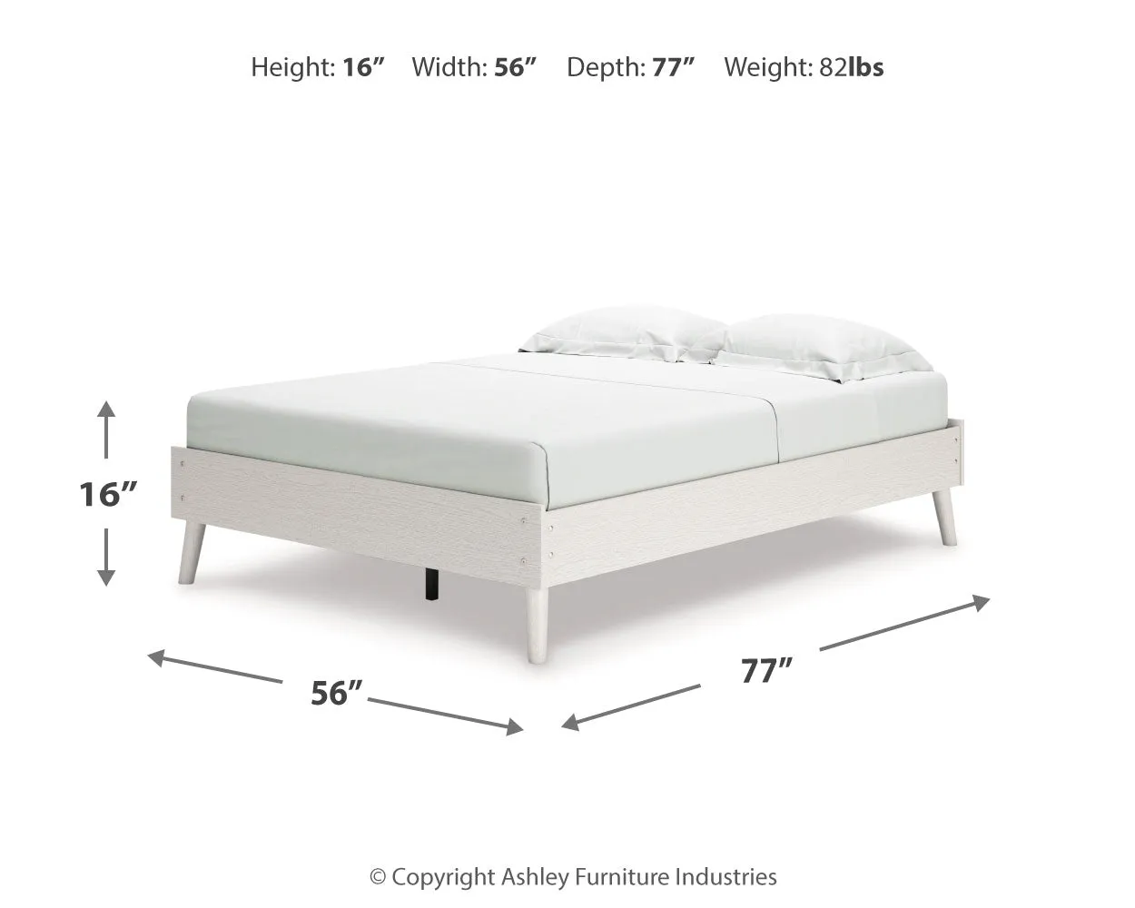 Aprilyn Full Platform Bed with Dresser and Chest