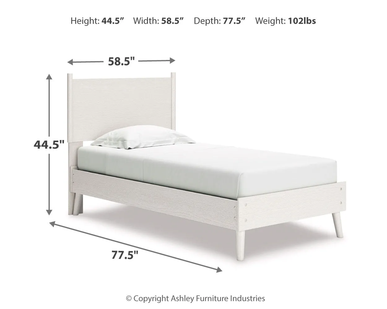 Aprilyn Twin Panel Bed with Dresser, Chest and 2 Nightstands
