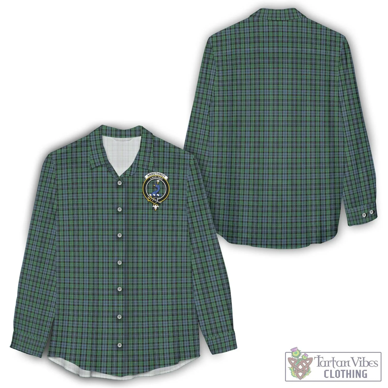 Arbuthnot Tartan Women's Casual Shirt with Family Crest