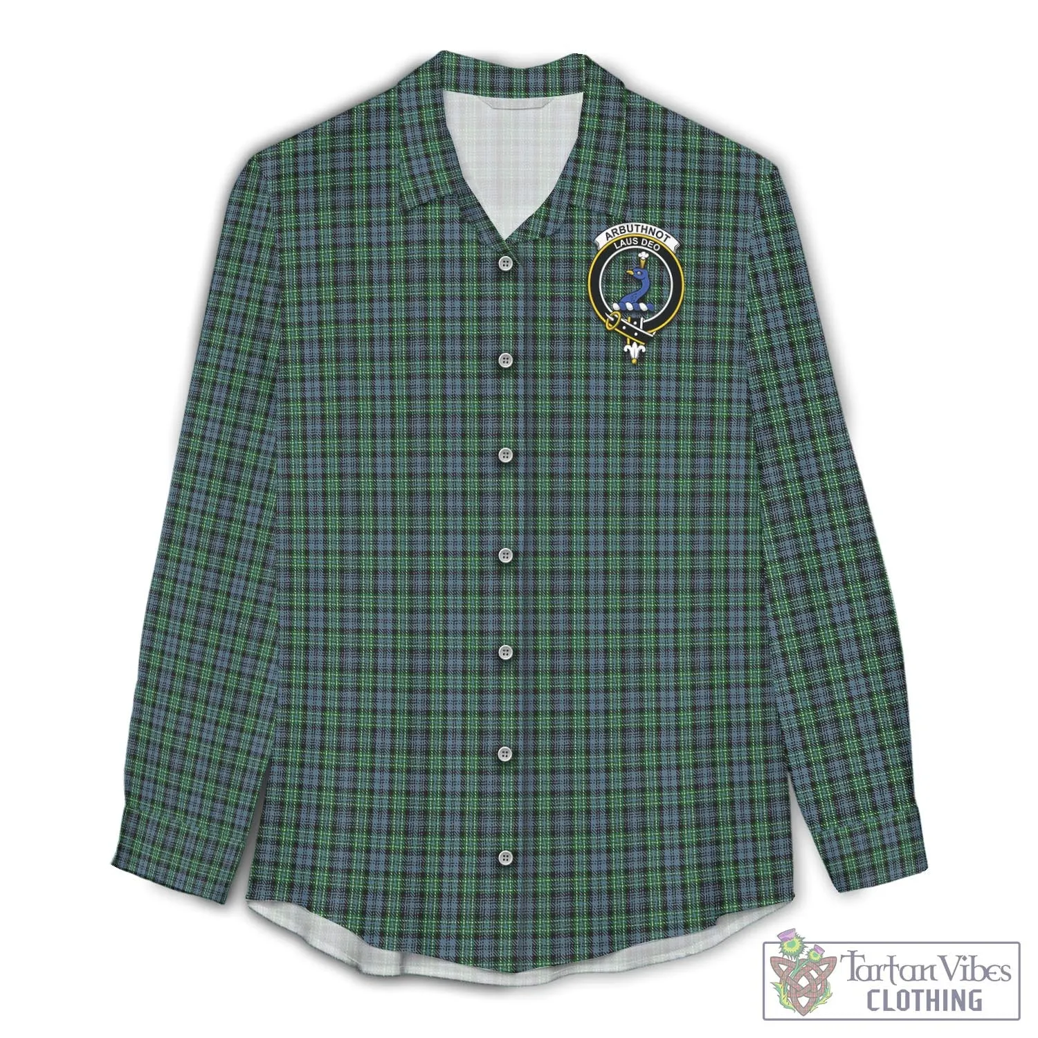 Arbuthnot Tartan Women's Casual Shirt with Family Crest