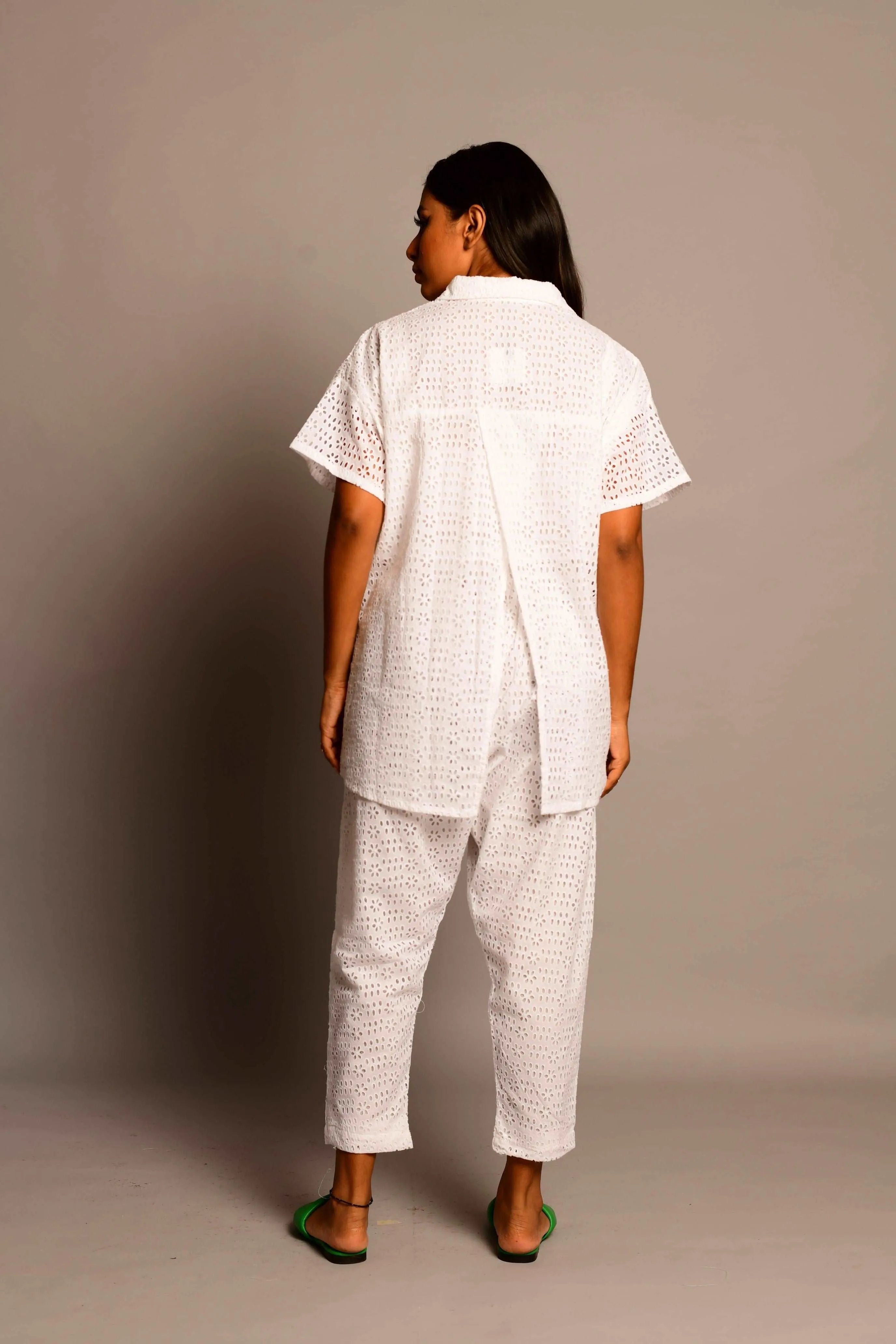 Asymmetrical Shirt Co-ord Set