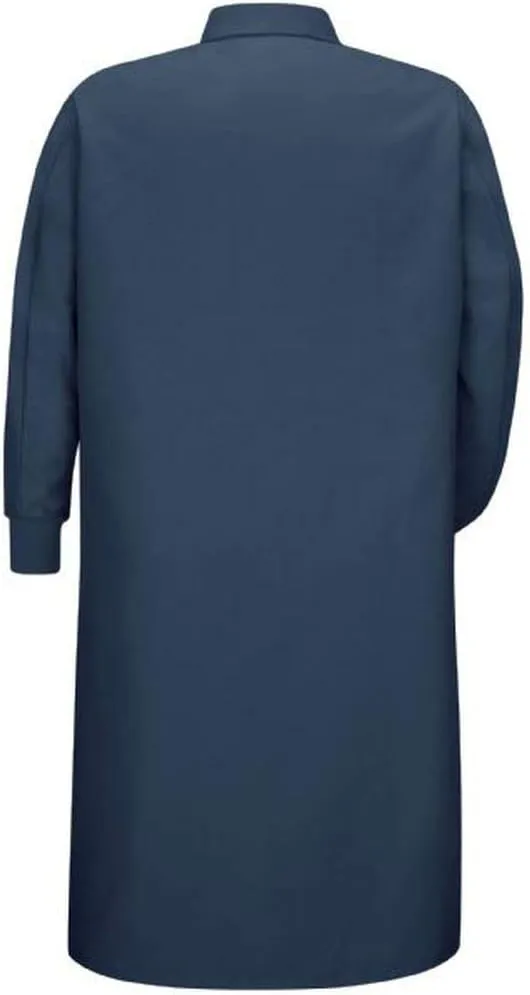 Averill's Sharper Uniforms Your Neighborhood Uniform Store Gripper Front Polyester Pocketless Butcher Coat with Knit Cuffs