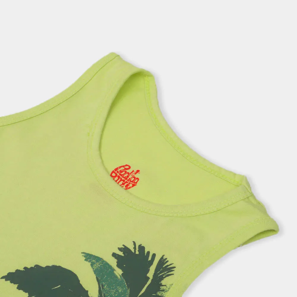 Boys 2 Pcs Suit Aloha Guys - Green