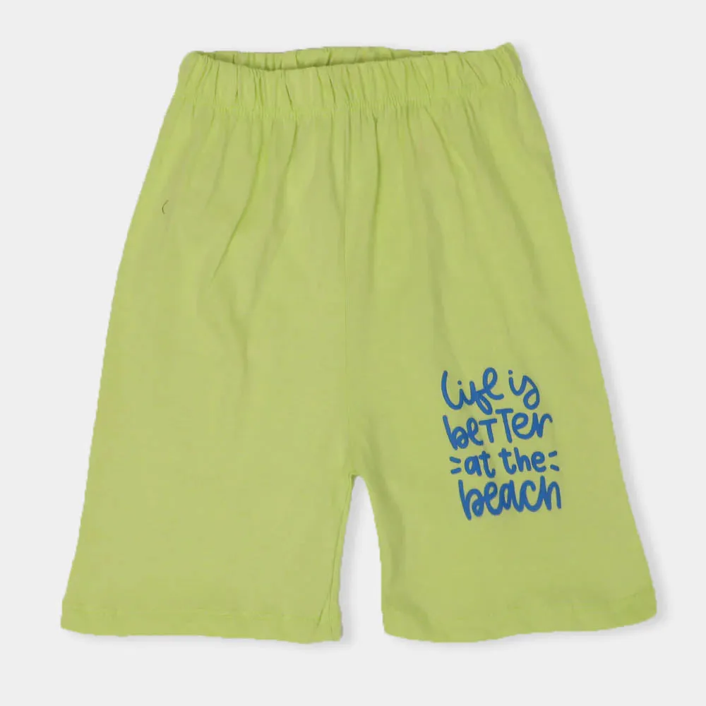 Boys 2 Pcs Suit Aloha Guys - Green