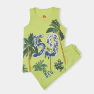 Boys 2 Pcs Suit Aloha Guys - Green