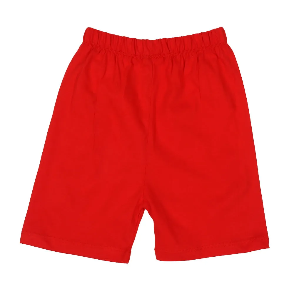 Boys Knitted Suit Hehehe - White/Red