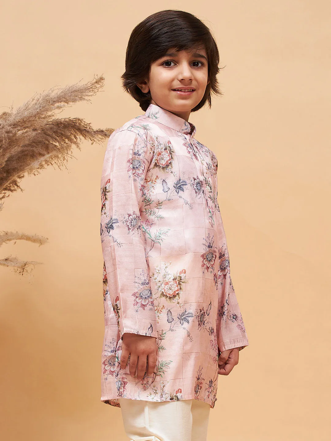 Boy's Pink Kurta - Vastramay Boys