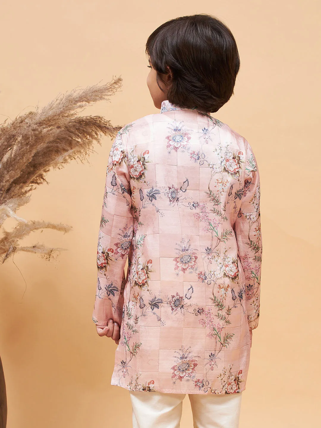 Boy's Pink Kurta - Vastramay Boys