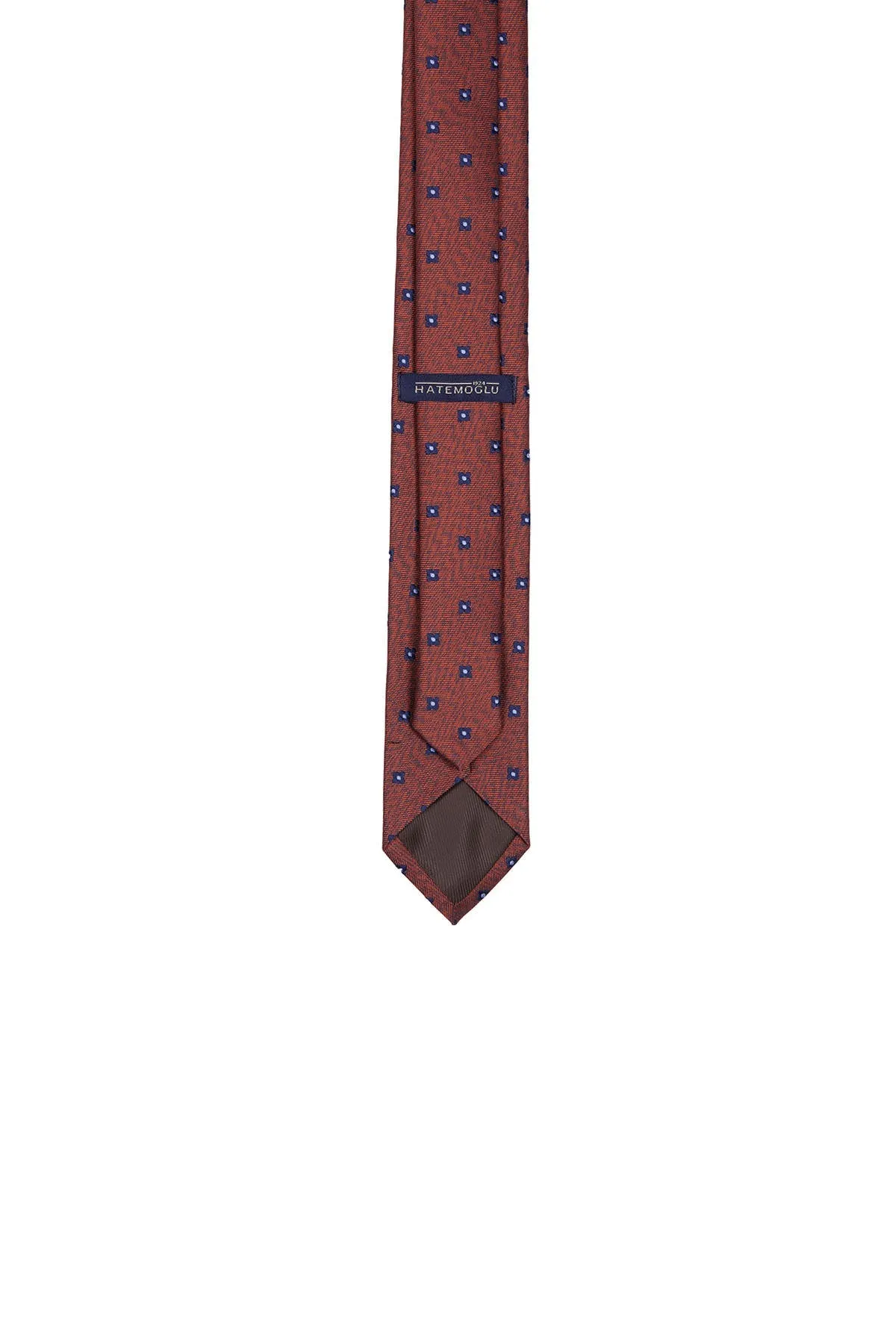 Casual 2.5-inch Slim Gold Tie, Orange 8