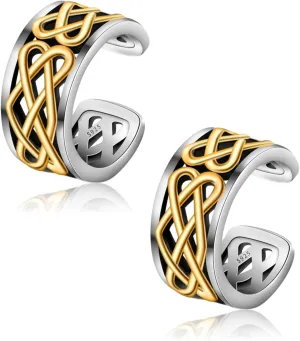 CHIC & ARTSY Cuff Earrings 925 Sterling Silver Ear Cuff Earrings Non-Piercing Fake Helix Cartilage Cuff Earrings Various Styles Conch Ear Cuffs Fine Jewelry for Women Man