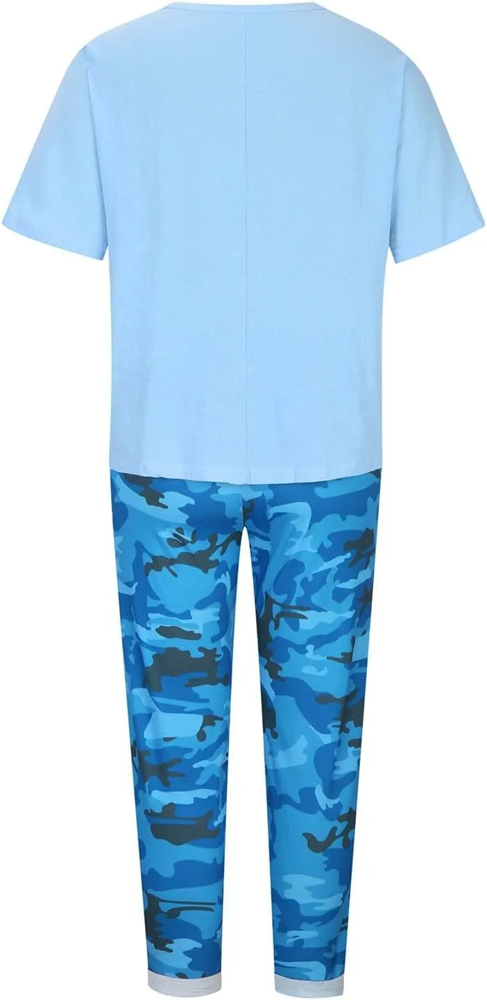 Cotton Linen Sets for Women 2 Piece Dressy Outfits Plus Size Matching Sets Short Sleeve Graphic Tees Camo Capri Pants