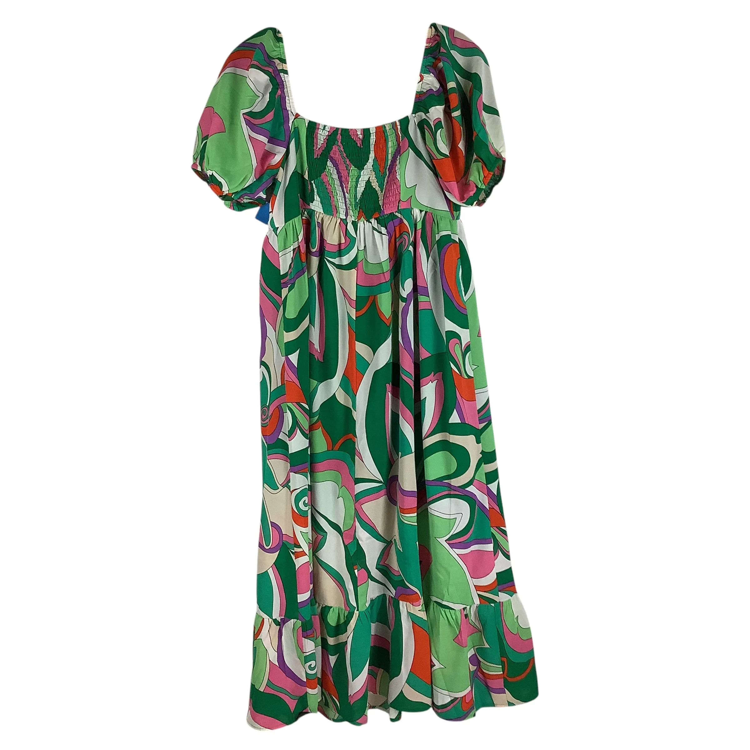 Dress Casual Midi By Tcec In Green, Size: S