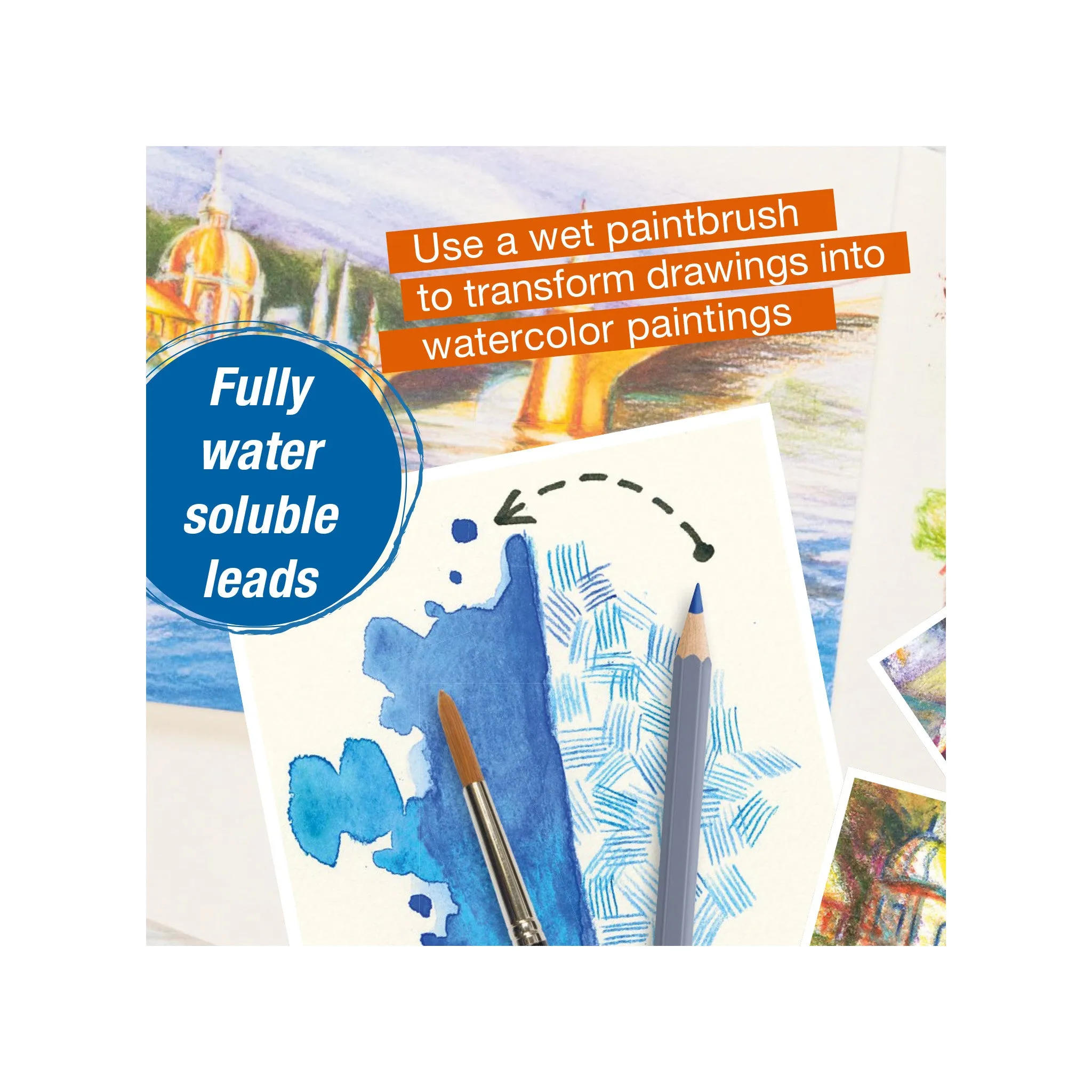 Goldfaber Aqua Watercolor Pencils, Class Pack - #900028
