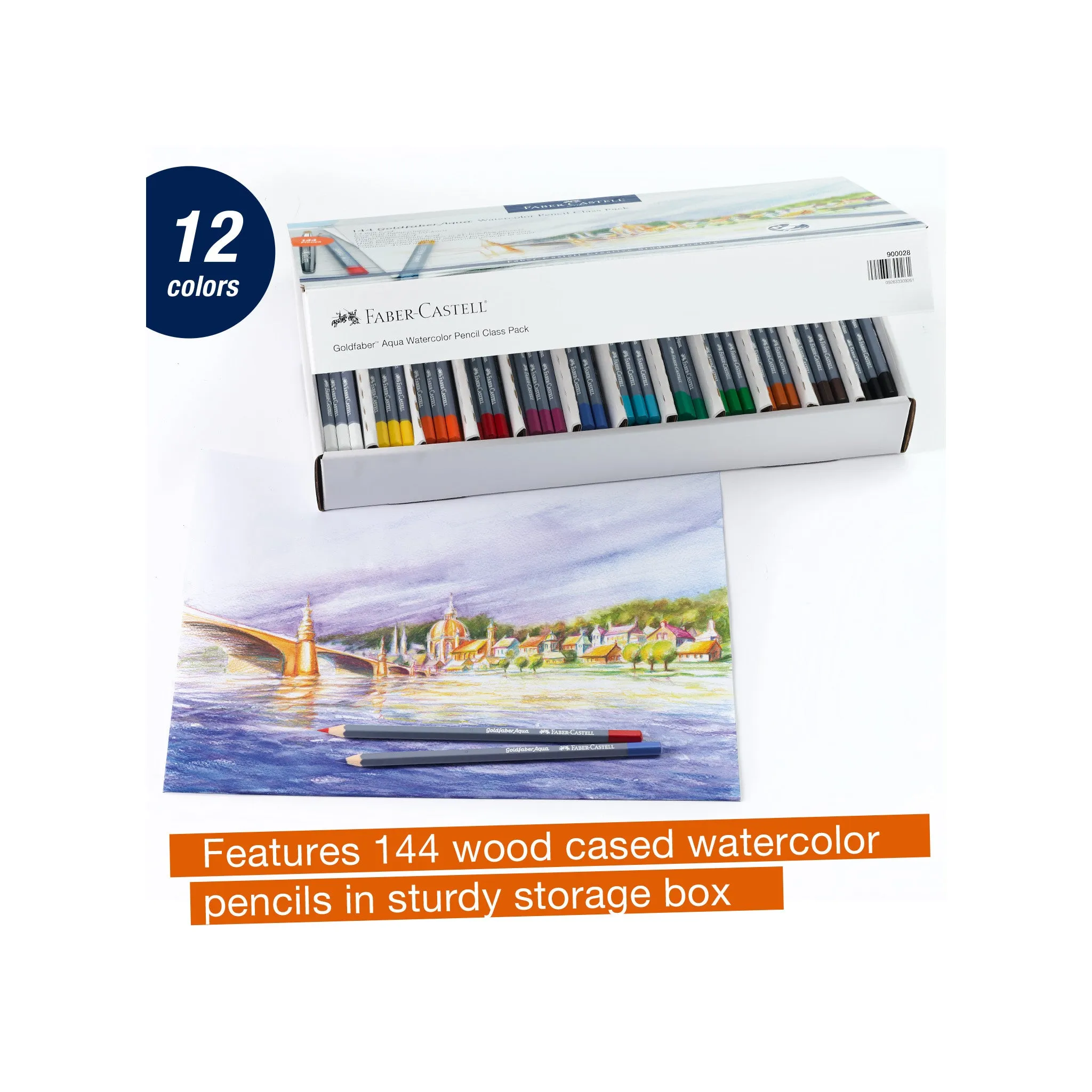 Goldfaber Aqua Watercolor Pencils, Class Pack - #900028