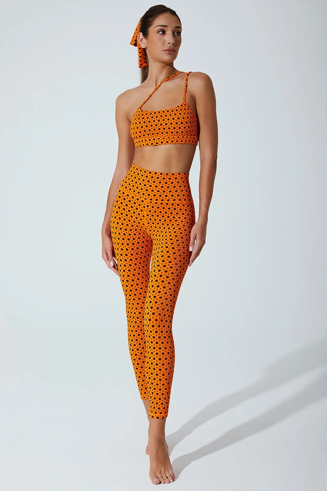 Hafwen Polka Dots Legging - Orange Beetle