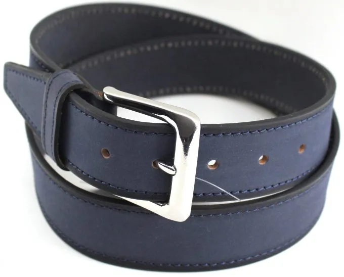 Hide & Chic Full Grain Leather Men’s Belt. Colour: Navy. Style 41024