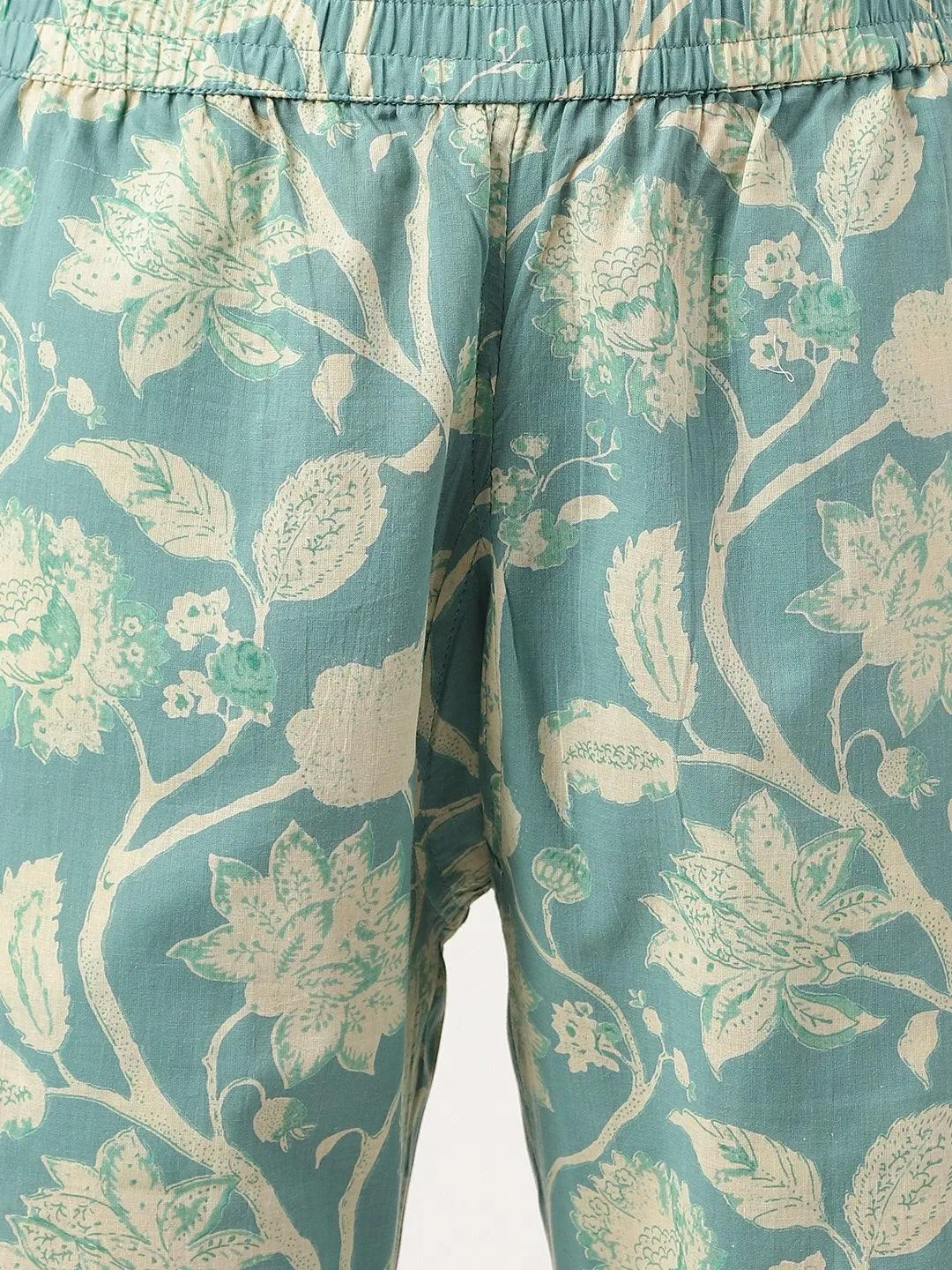 Jashvi Sea green Printed Loungewear/Nightwear