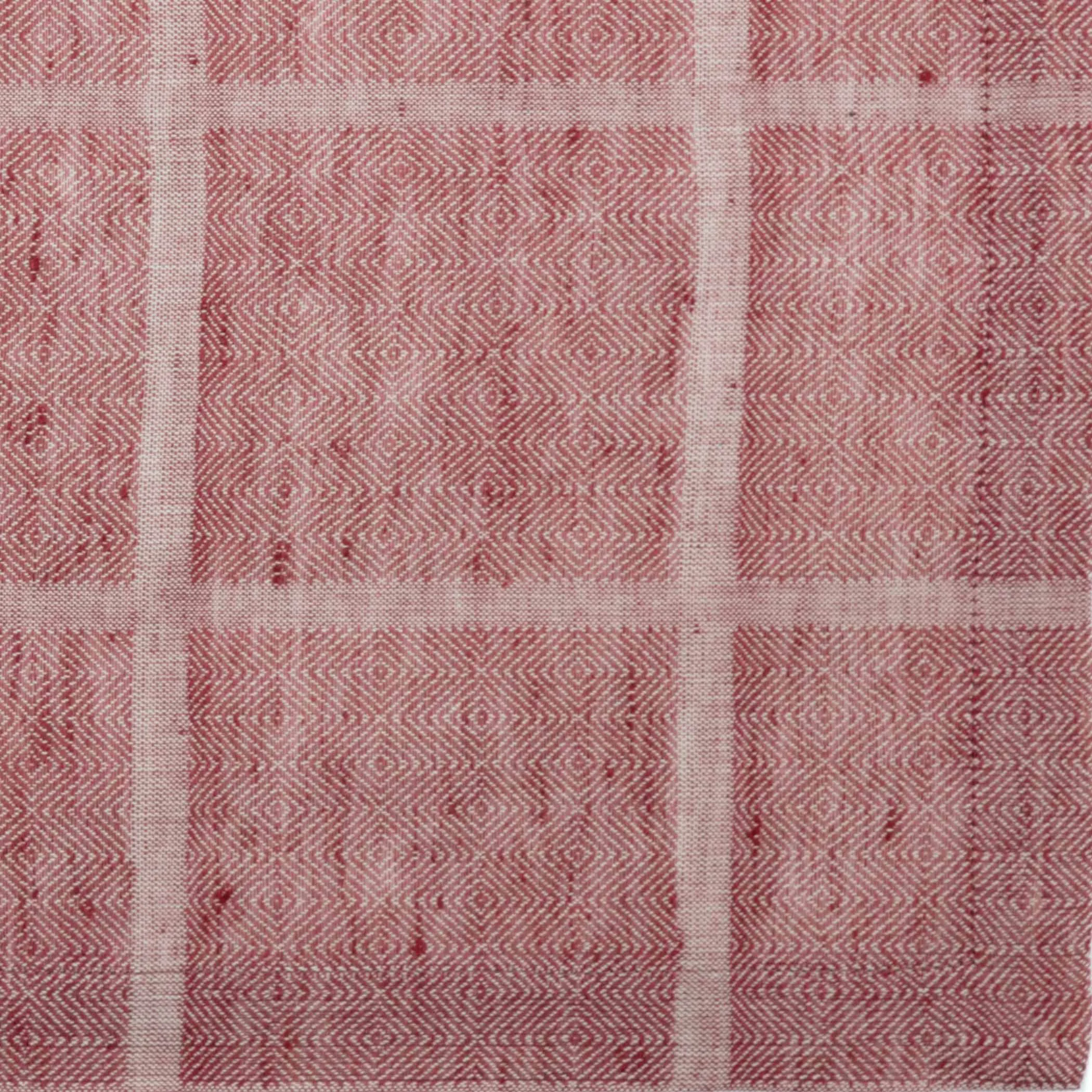Julie Red Plaid Placemat Set of 6 12x18