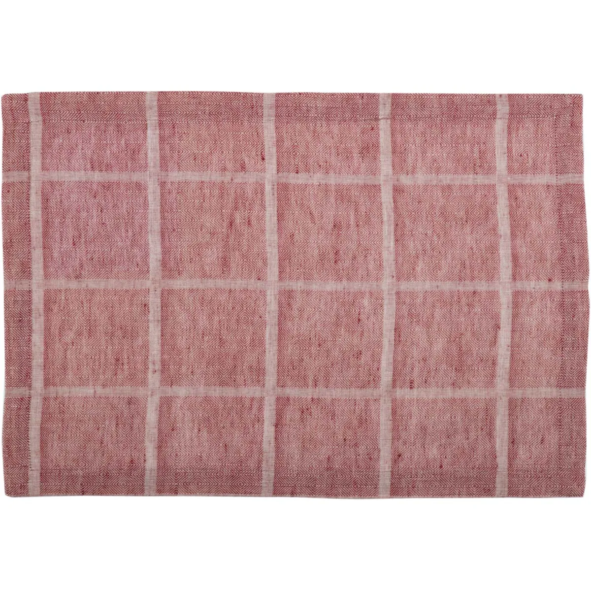Julie Red Plaid Placemat Set of 6 12x18