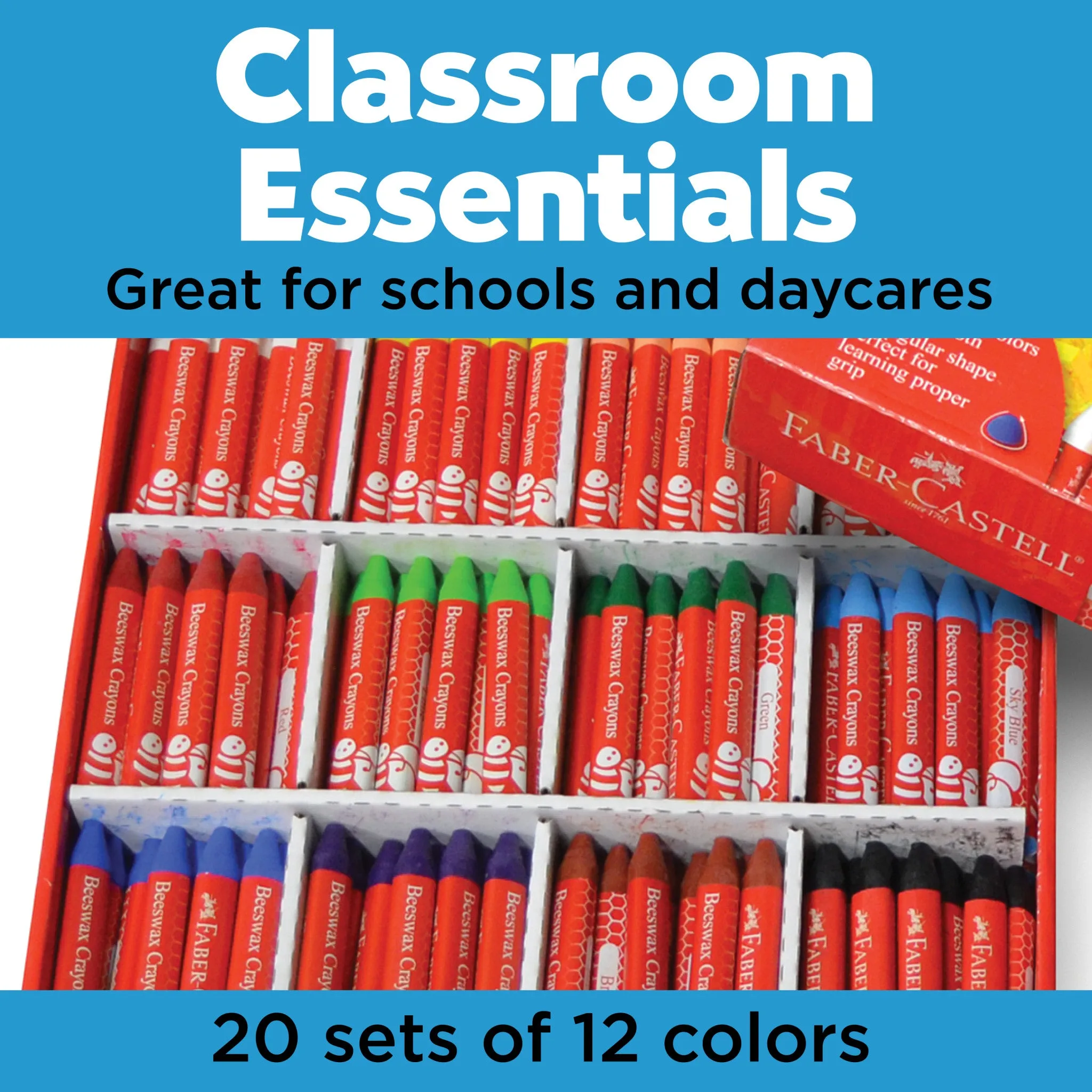 Jumbo Beeswax Crayon School Pack - #900025