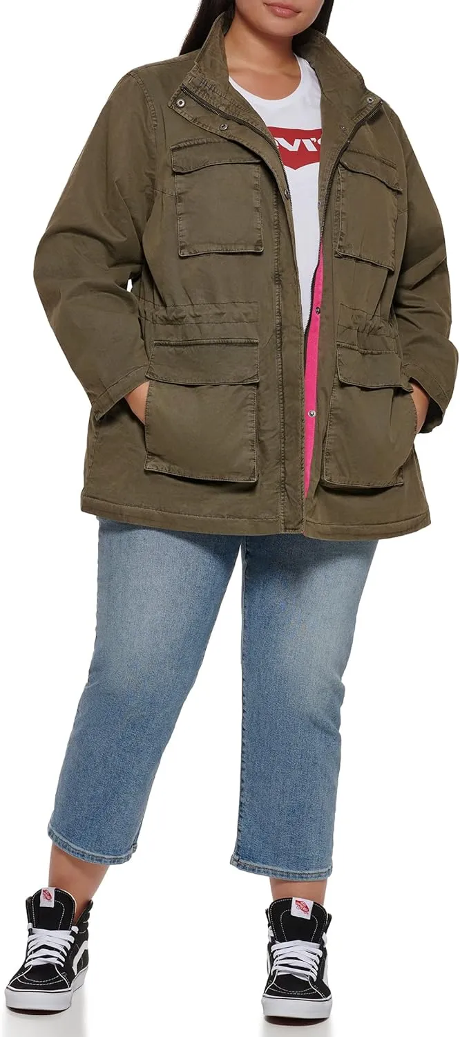 Levi's Women's Four Pocket Cotton Military Jacket