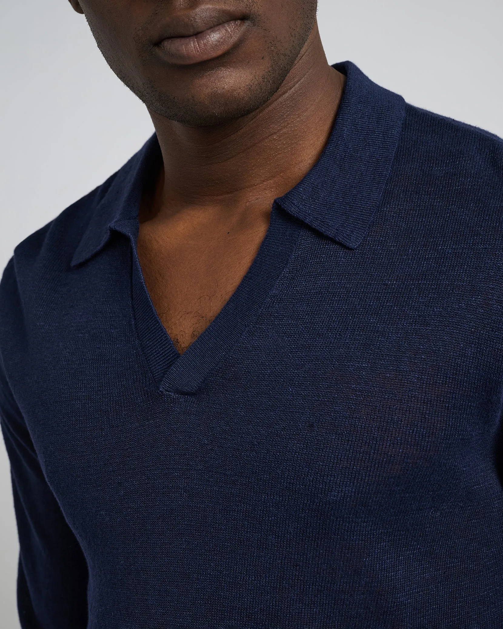 Linen Sweater Long Sleeve Johnny Polo