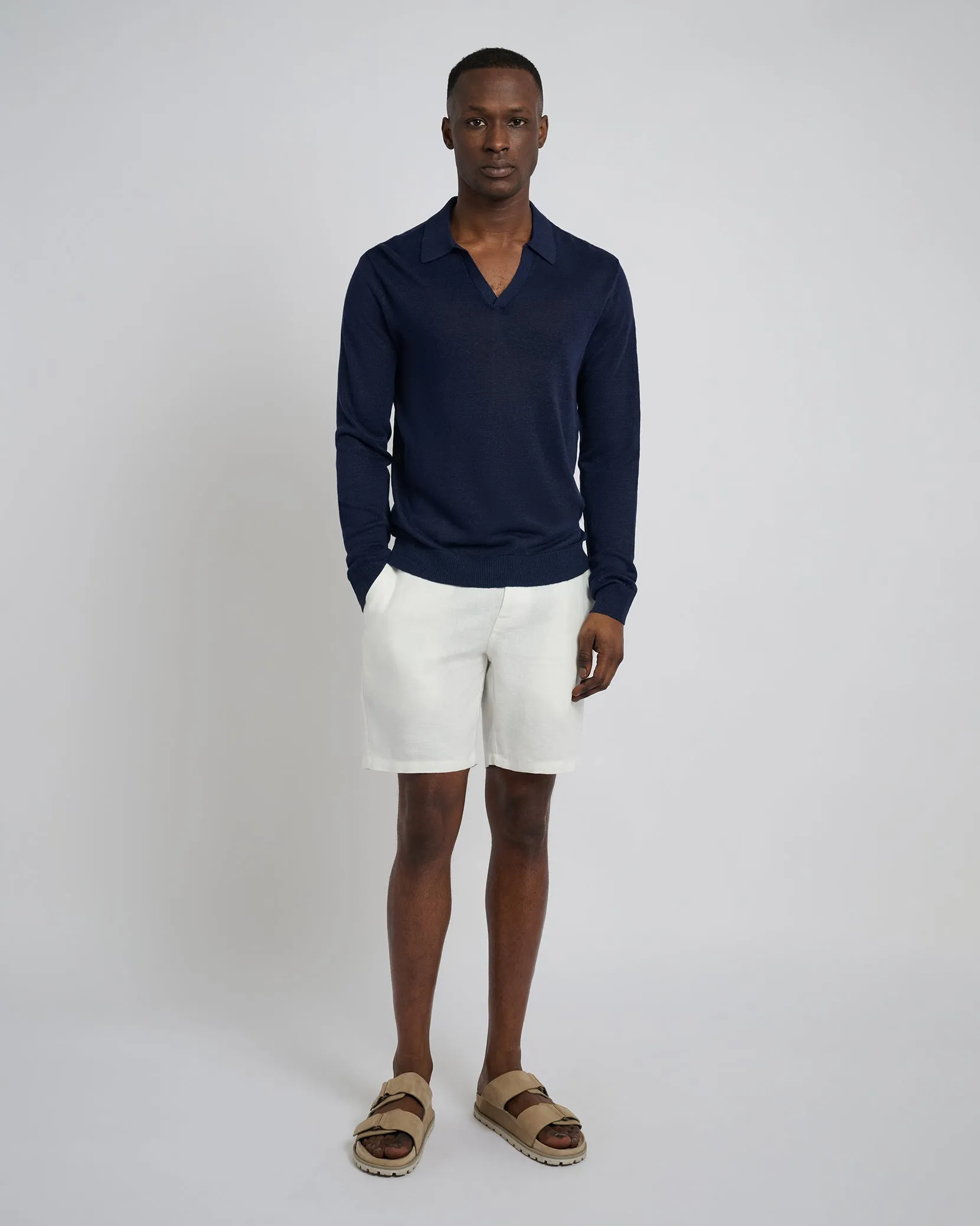 Linen Sweater Long Sleeve Johnny Polo