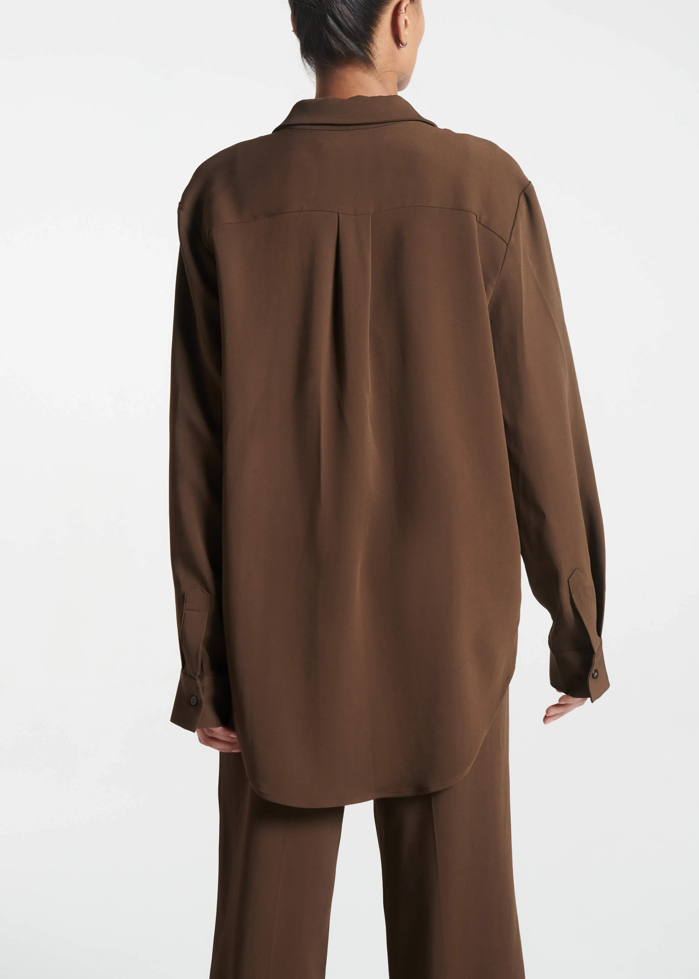 London Top Coffee Viscose Crepe