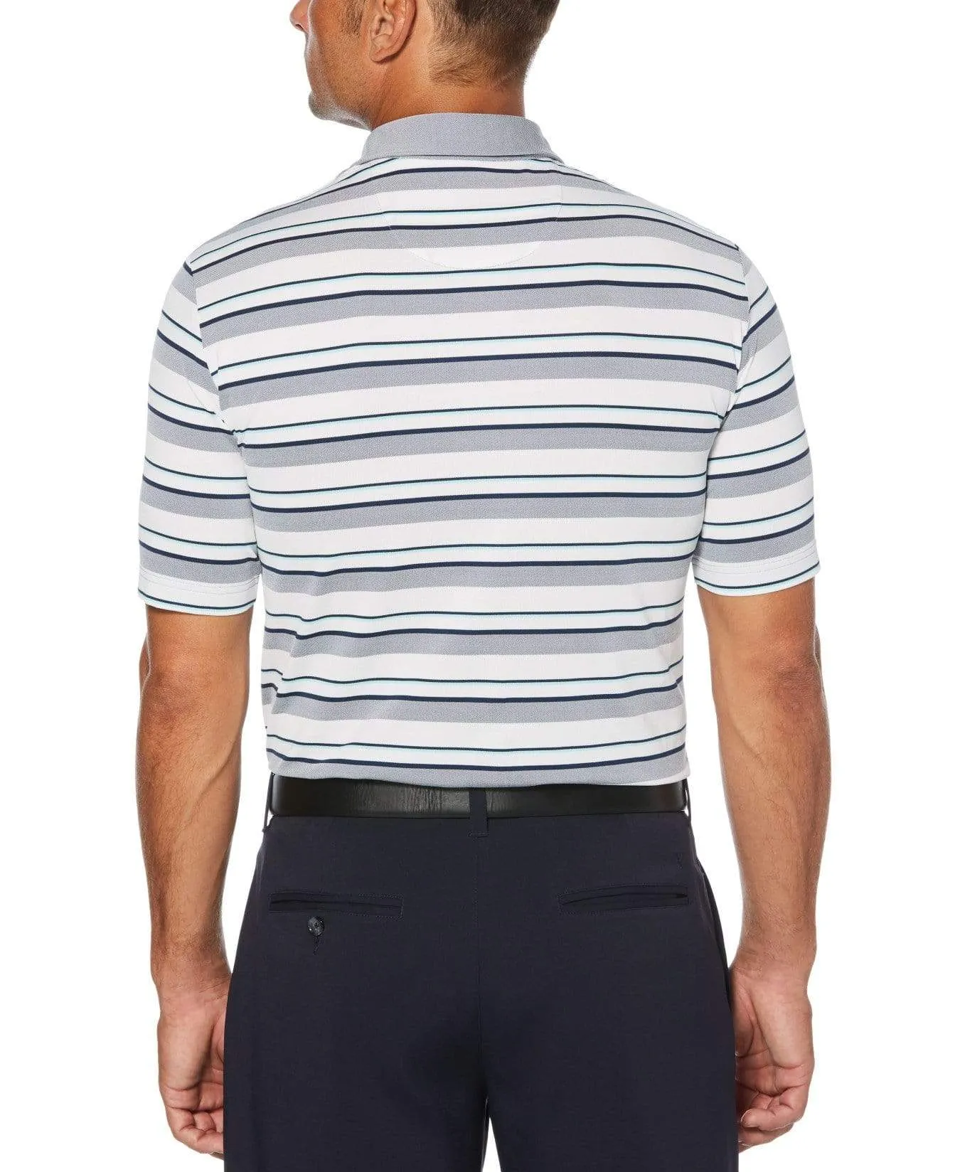 Mens Birdseye Stripe Polo