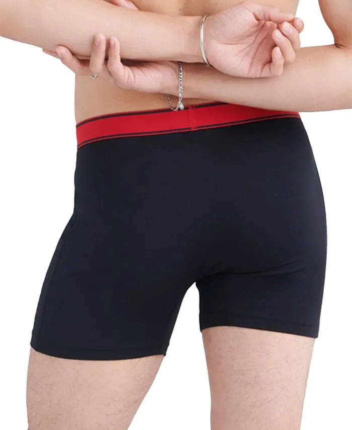 Men's Daytripper 3 pcs. Slim fit boxers SAXX, color Slvr Lke/chry/sprt Blu Wb