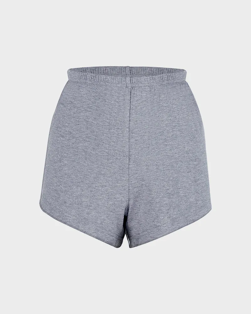 Modal Ribbed Cotton Lounge Shorts