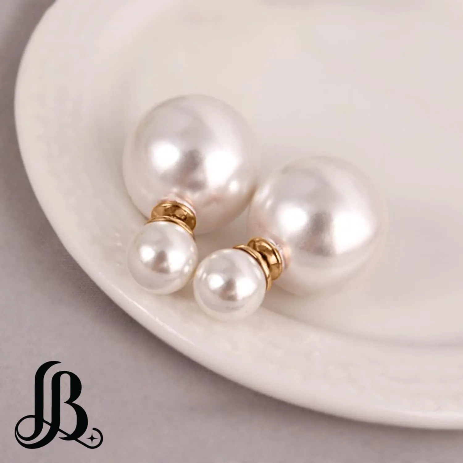 Mothers Day Gifts Double Sided Pearl Earrings - Pearl Front Back Earrings - Many Styles - Stunning Gift