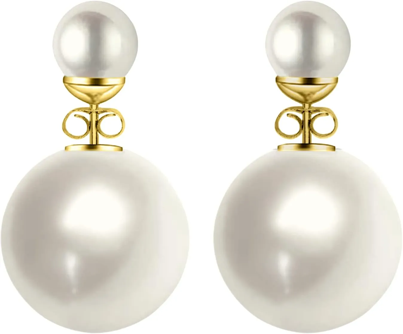 Mothers Day Gifts Double Sided Pearl Earrings - Pearl Front Back Earrings - Many Styles - Stunning Gift