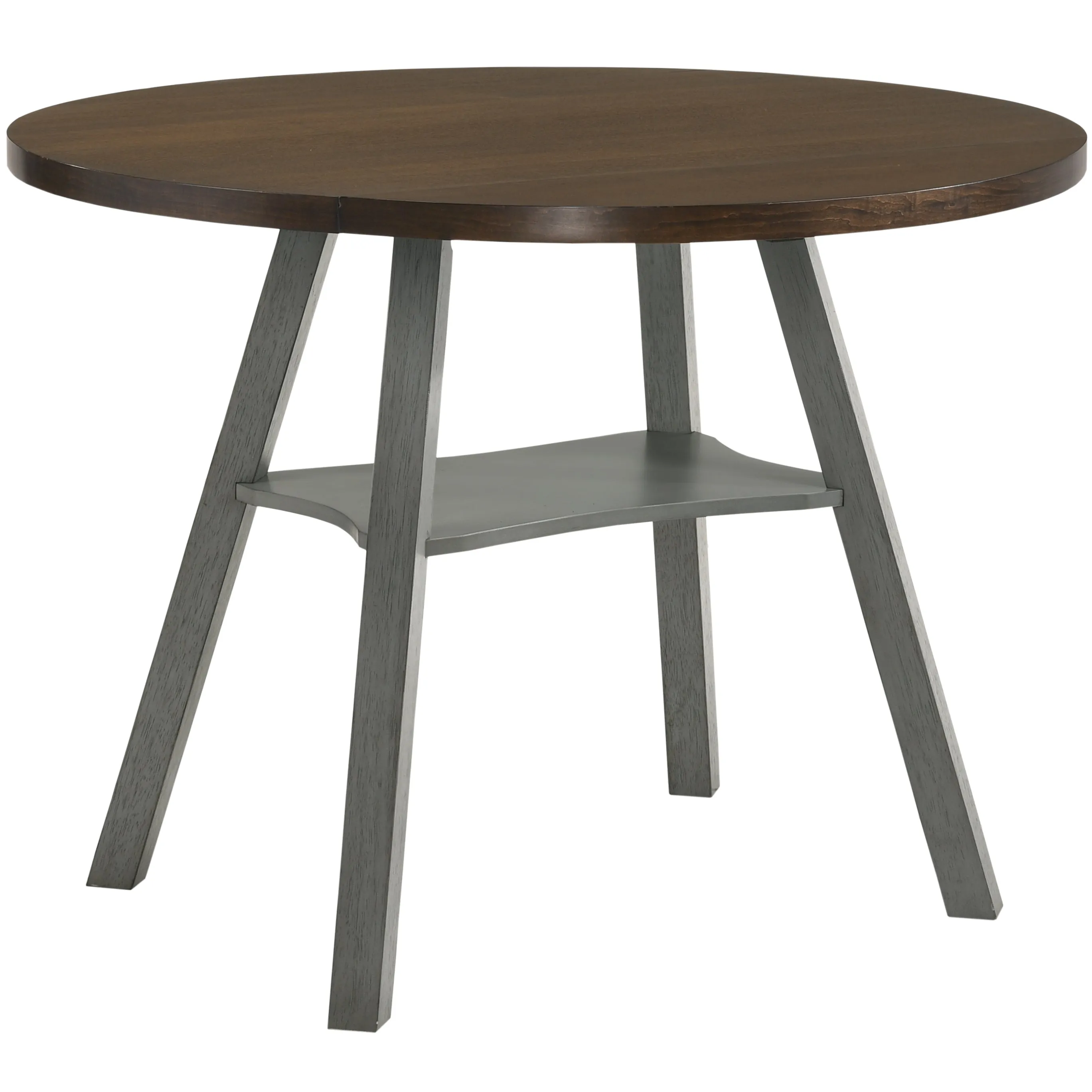 Narthan Farmhouse 47" Drop-Leaf Round Counter Height Table