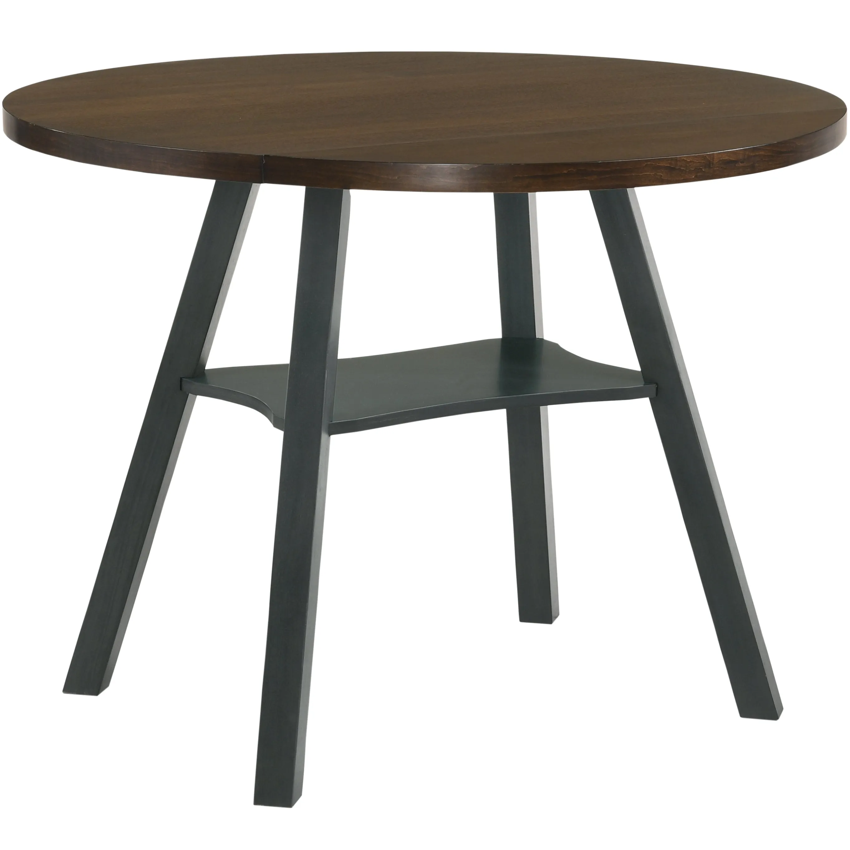 Narthan Farmhouse 47" Drop-Leaf Round Counter Height Table