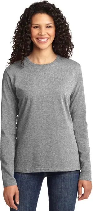 Port & Company Women's Long Sleeve 54 oz 100% Cotton T Shirt