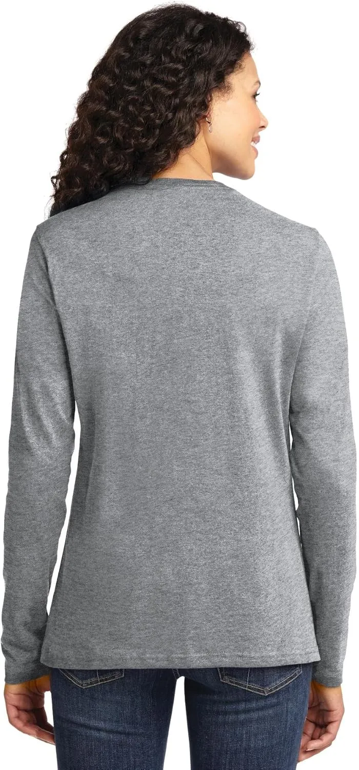 Port & Company Women's Long Sleeve 54 oz 100% Cotton T Shirt