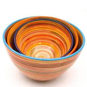 Raia 3 Piece Assorted Stacking Bowl Set