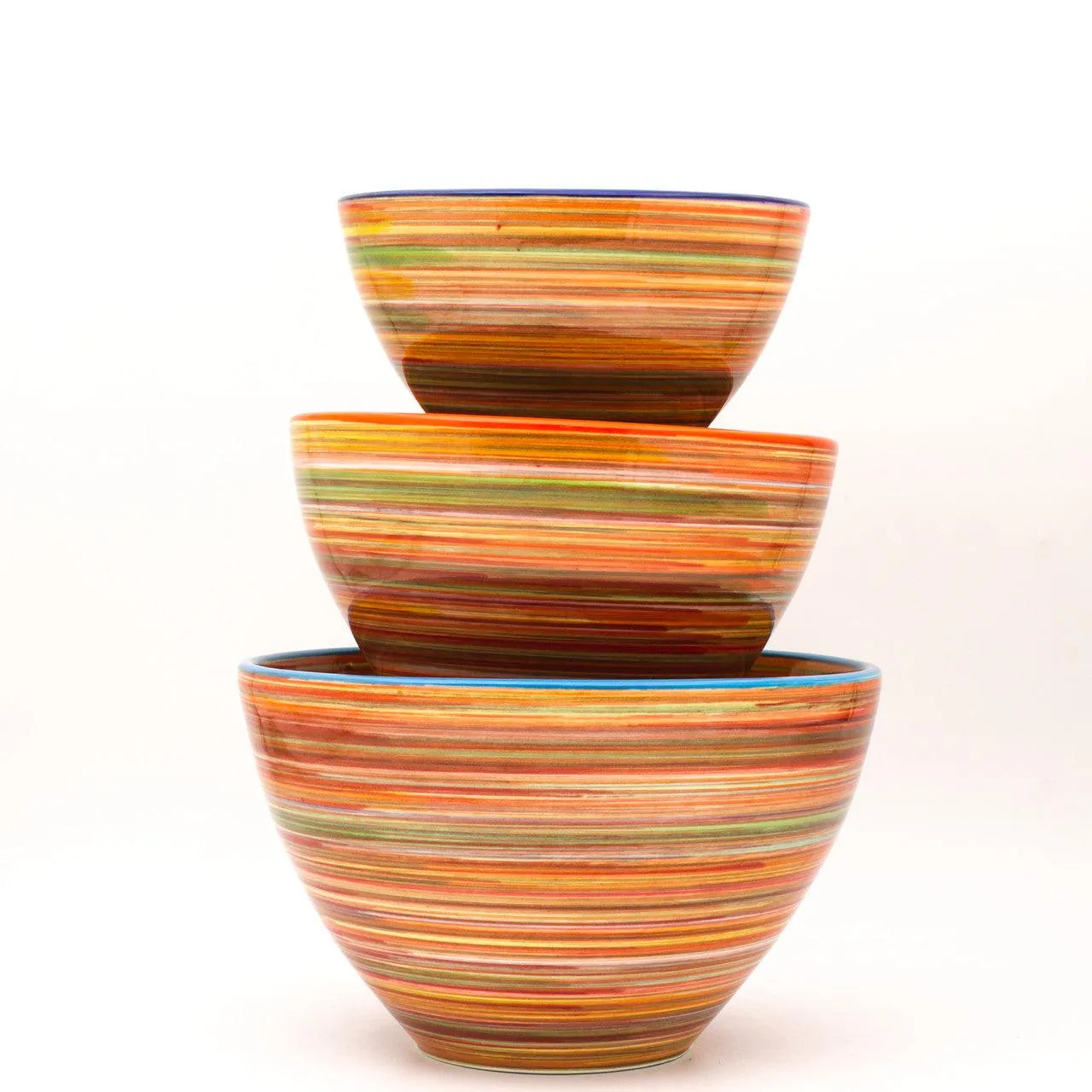Raia 3 Piece Assorted Stacking Bowl Set