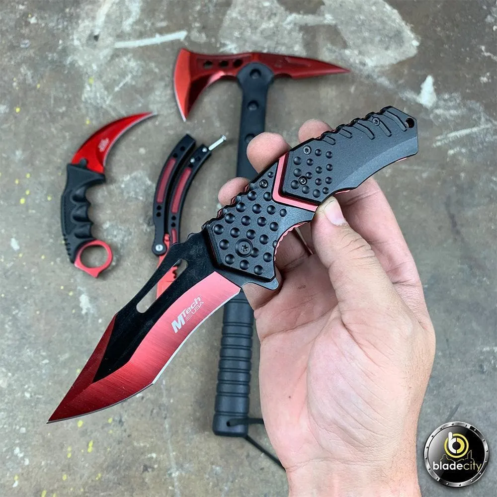 Red Magma 5-Piece Knife Set