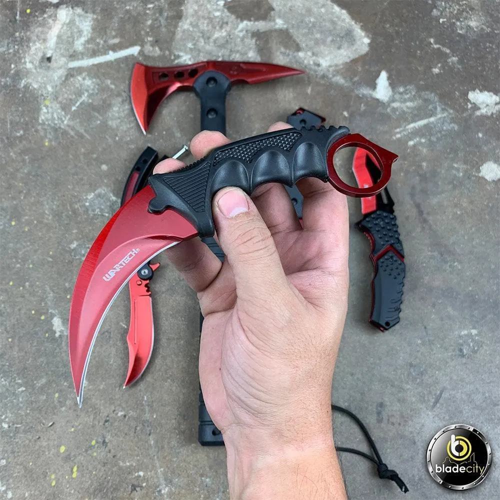 Red Magma 5-Piece Knife Set