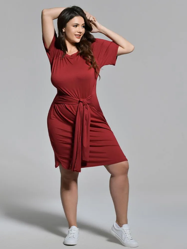 Ribbon Knotted Dress