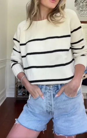 Sailor Sweater - Ivory/Black