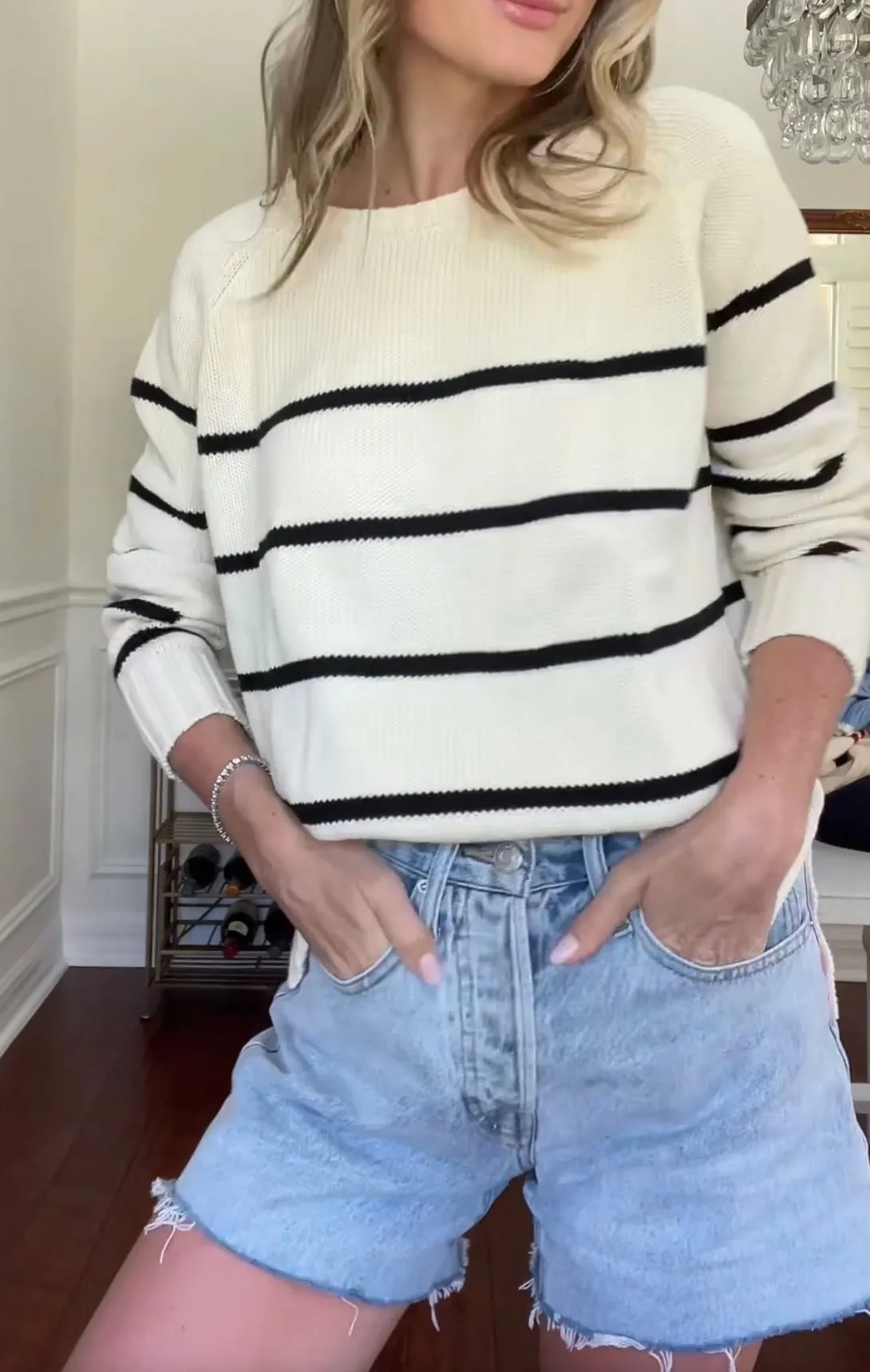 Sailor Sweater - Ivory/Black